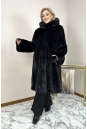 Шуба из норки с капюшоном 8023993-3