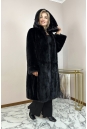 Шуба из норки с капюшоном 8023993-4