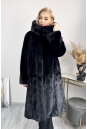 Шуба из норки с капюшоном 8023993-5